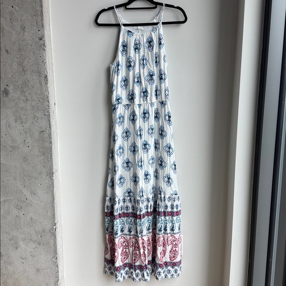 Maurices Dresses & Skirts - Maurices White and Blue Maxi Dress Size M